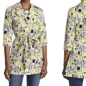 Vertigo Paris Belted Double Breasted Trench Coat